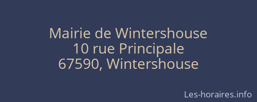 Mairie de Wintershouse