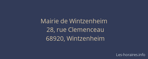 Mairie de Wintzenheim
