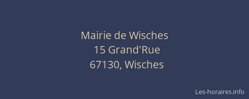 Mairie de Wisches