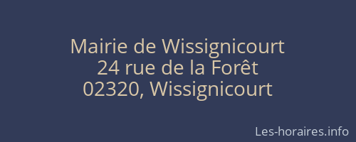 Mairie de Wissignicourt
