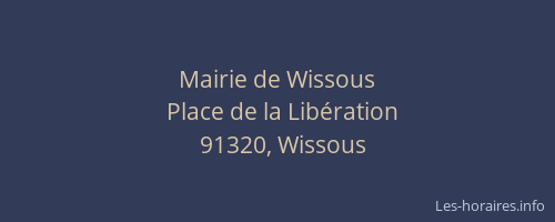 Mairie de Wissous