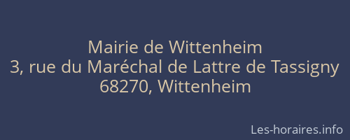Mairie de Wittenheim