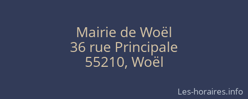 Mairie de Woël
