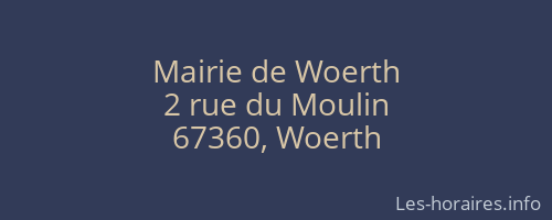 Mairie de Woerth