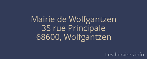 Mairie de Wolfgantzen