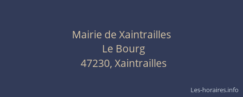 Mairie de Xaintrailles