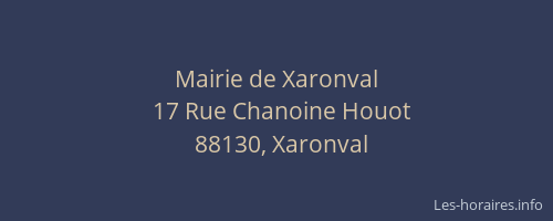 Mairie de Xaronval