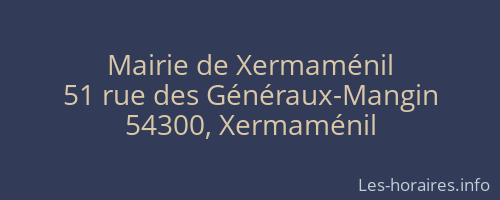Mairie de Xermaménil
