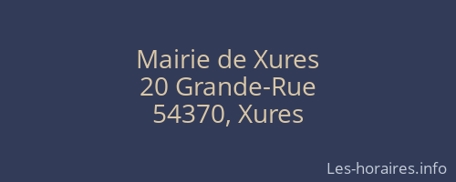 Mairie de Xures