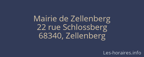 Mairie de Zellenberg