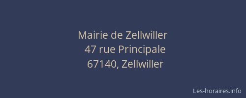 Mairie de Zellwiller
