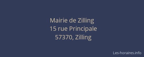 Mairie de Zilling