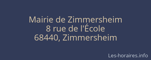 Mairie de Zimmersheim
