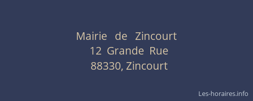 Mairie   de   Zincourt