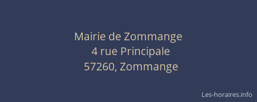Mairie de Zommange