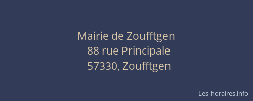 Mairie de Zoufftgen