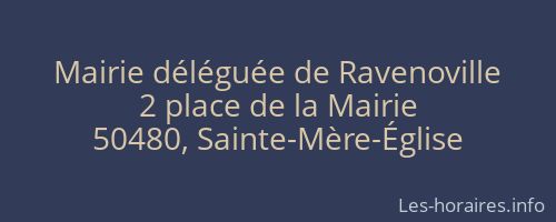 Mairie déléguée de Ravenoville