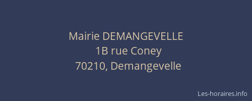 Mairie DEMANGEVELLE