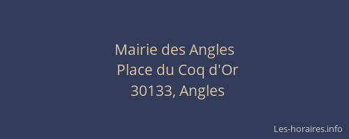 Mairie des Angles