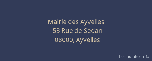 Mairie des Ayvelles