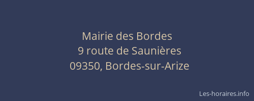 Mairie des Bordes
