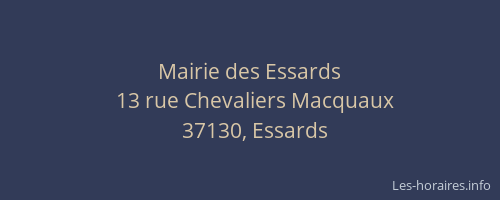 Mairie des Essards