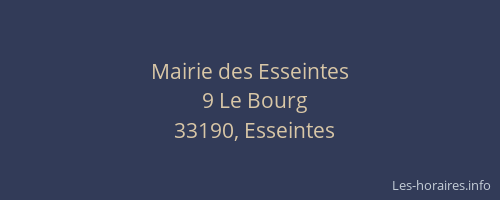 Mairie des Esseintes