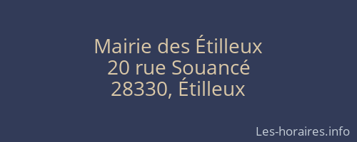 Mairie des Étilleux