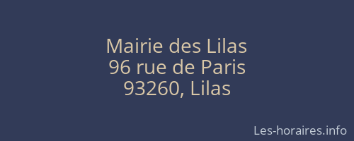 Mairie des Lilas
