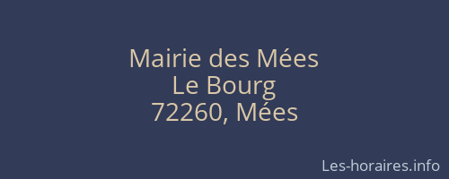 Mairie des Mées