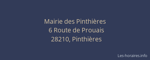 Mairie des Pinthières