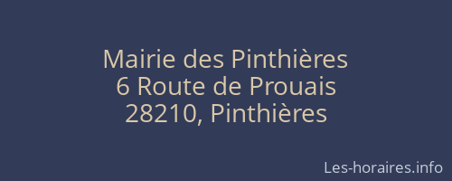 Mairie des Pinthières