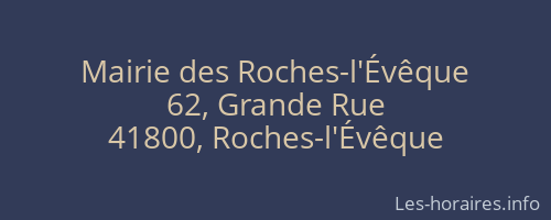 Mairie des Roches-l'Évêque