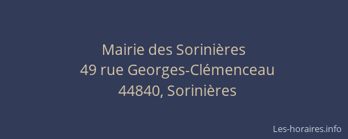Mairie des Sorinières