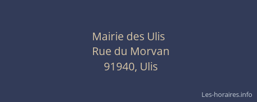 Mairie des Ulis