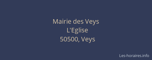 Mairie des Veys