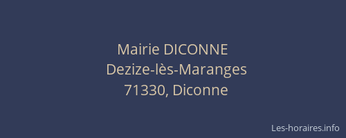 Mairie DICONNE
