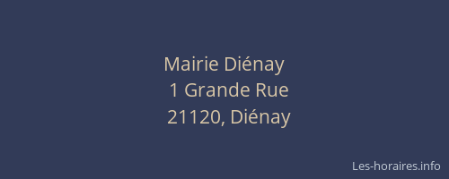 Mairie Di&eacute;nay