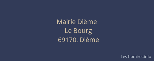 Mairie Dième