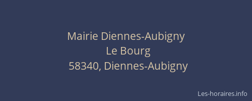 Mairie Diennes-Aubigny