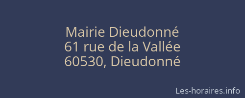 Mairie Dieudonné