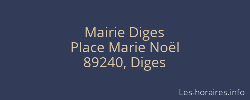 Mairie Diges