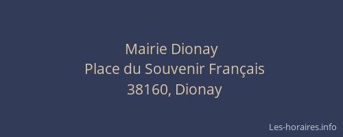 Mairie Dionay