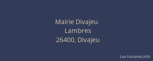Mairie Divajeu
