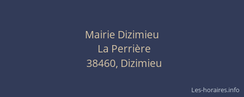 Mairie Dizimieu