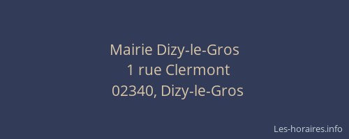 Mairie Dizy-le-Gros