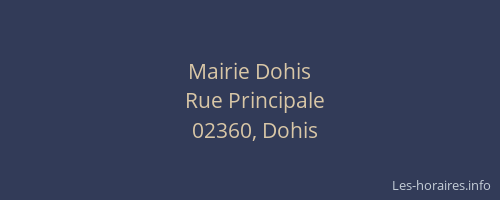 Mairie Dohis
