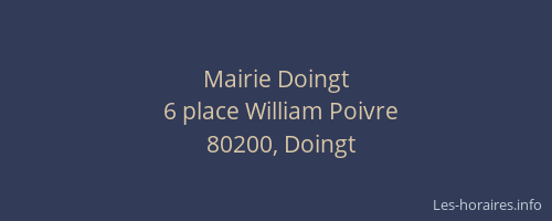 Mairie Doingt