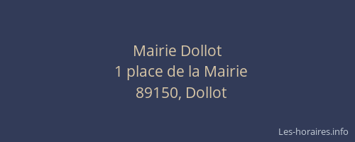 Mairie Dollot