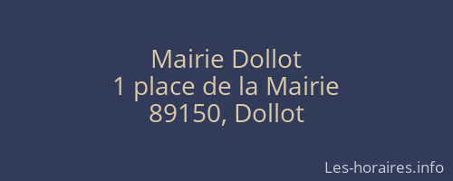 Mairie Dollot